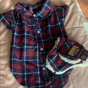 Plaid Dog Shirt and Fargo hat Set